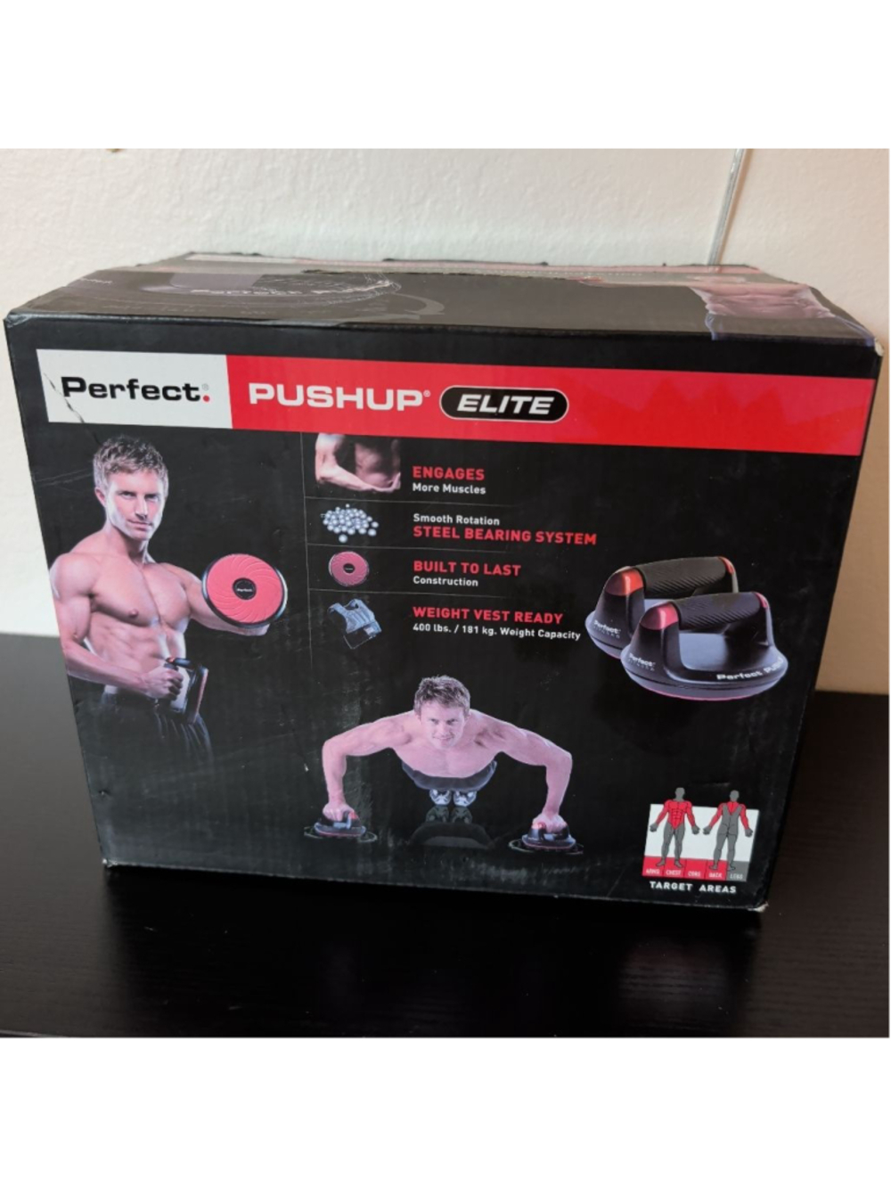 Perfect Fitness Perfect Pushup Elite rotating handles set.Rotating Design: